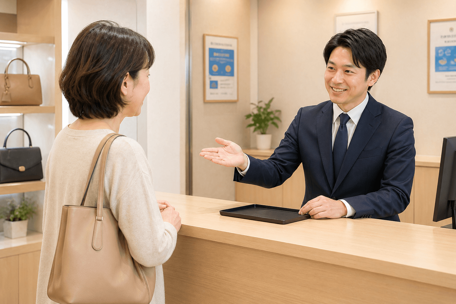 店舗にお越しください