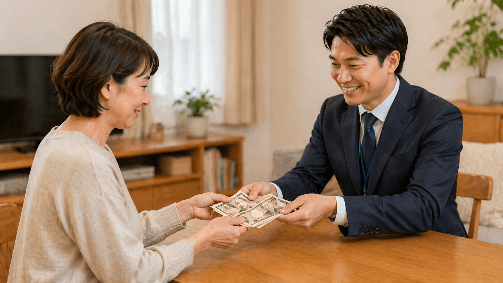 その場で現金化