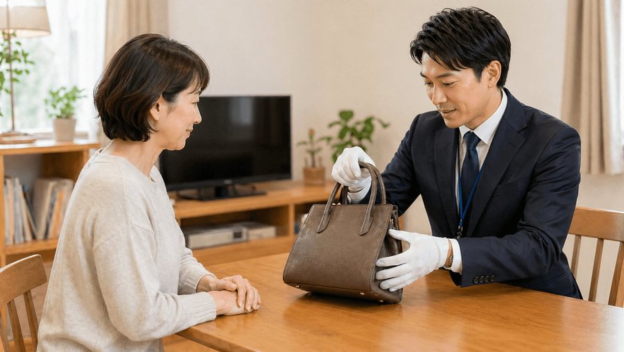 出張買取の様子